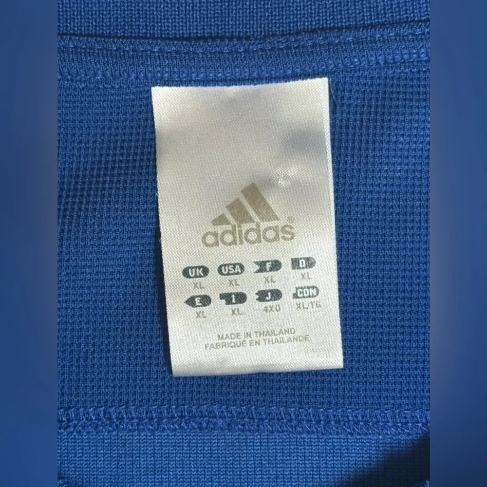 Florida State University Gators Adidas Polo Shirt Mens Size XL Blue Embroidered